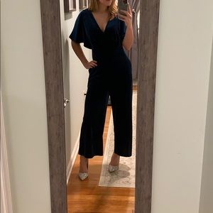 ANTHRO Sapphire wide leg jumpsuit